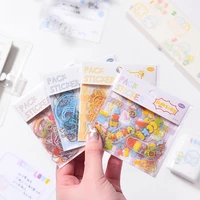 mohamm 40pcsbox pet sticker bag creative cute diary diy material decoration student stationery