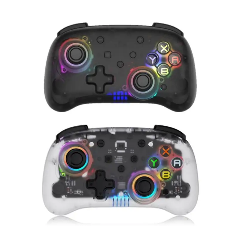 

Wireless Bluetooth-compatible Gamepad For N-Switch Switch Pro /Switch Lite Controller With Wake-up Funtion Transparent Gamepad