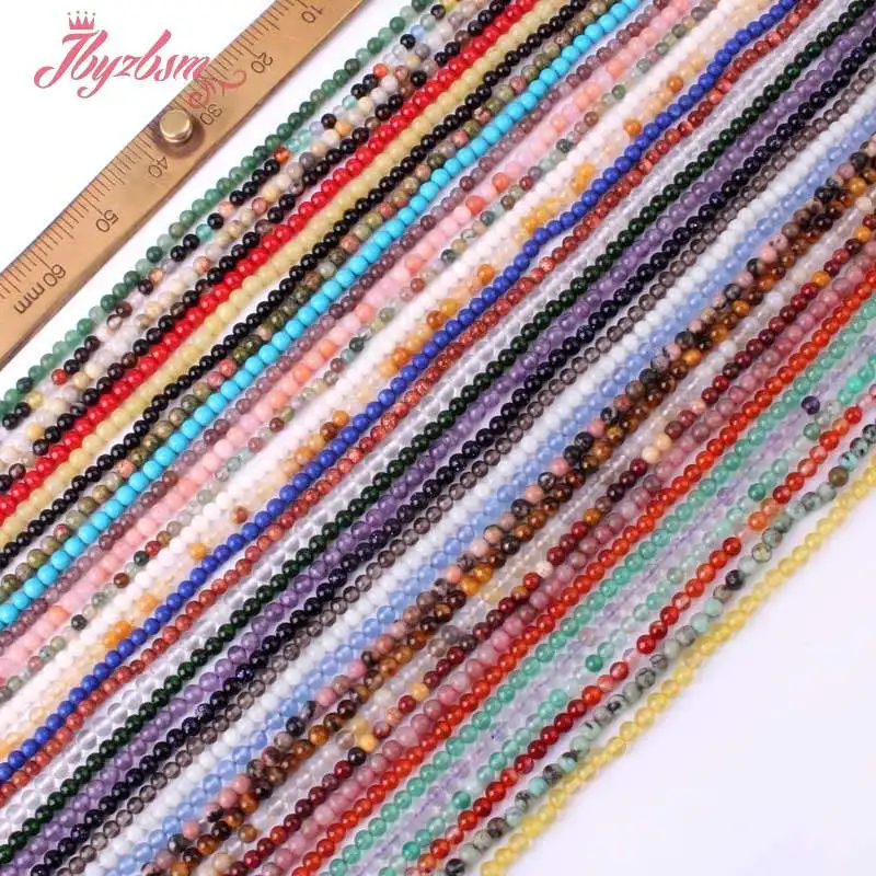 2 мм крошечный круглый Лапис Амазонит Агаты рыхлый натуральный камень бусины для