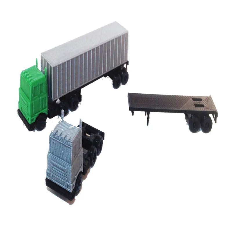 Модель железной дороги сцена N соотношение 1:160 грузовик 4 шт. груза с комплектом