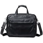 Большая мужская кожаная сумка для ноутбука 15,6 дюйма, деловая сумка формата А4