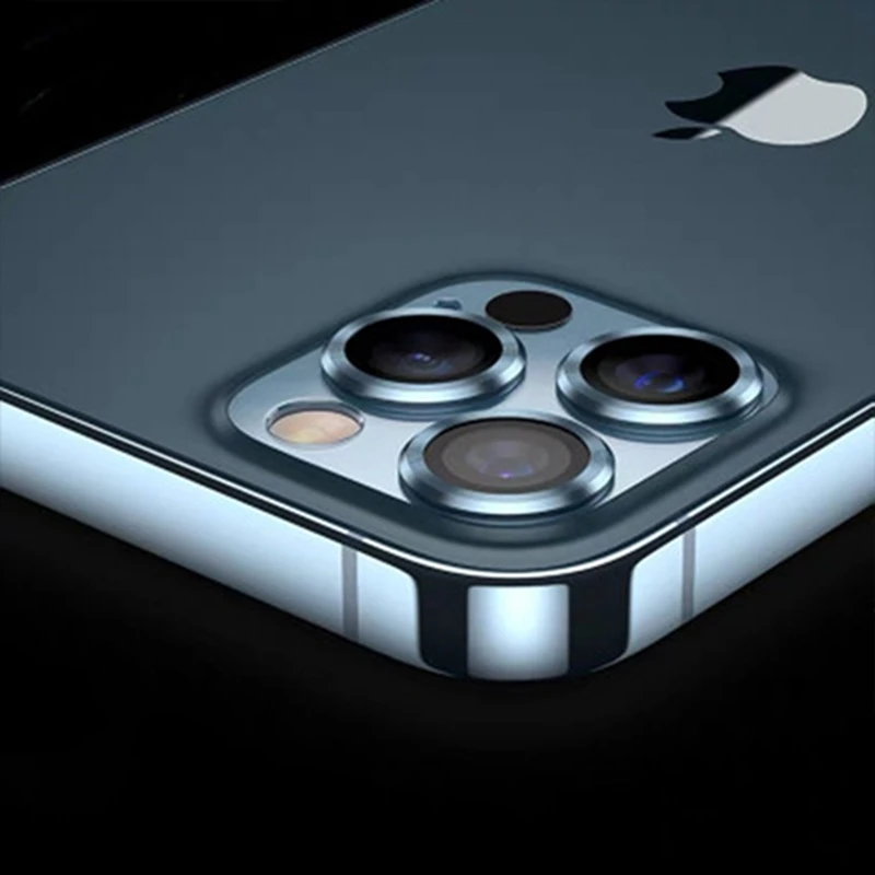 

For iPhone 12 Pro Max Metal Ring Glass Full Cover Camera Lens Protectors for iPhone 12pro max 12mini 12pro Protective Cap