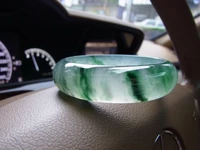 new sell like hot jade bangles female natural ice kind light green original ecological pattern floating flower jewelry send cert