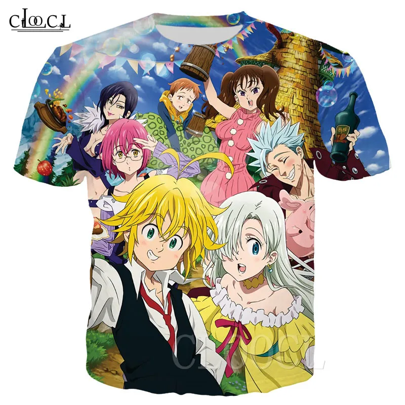T-Shirt 3 Забавная футболка с 3D принтом «The Seven Deadly Sins», Harajuku, футболки, одежда, топы, новинка, футболки большого размера, уличная одежда, спортивные топы - Цвет: T-Shirt 3
