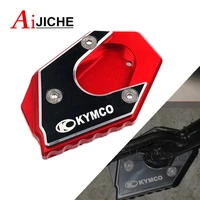 for kymco xciting 250 300 350 400 400i 250i 300i 350i motorcycle kickstand foot side extension pad support plate enlarge stand