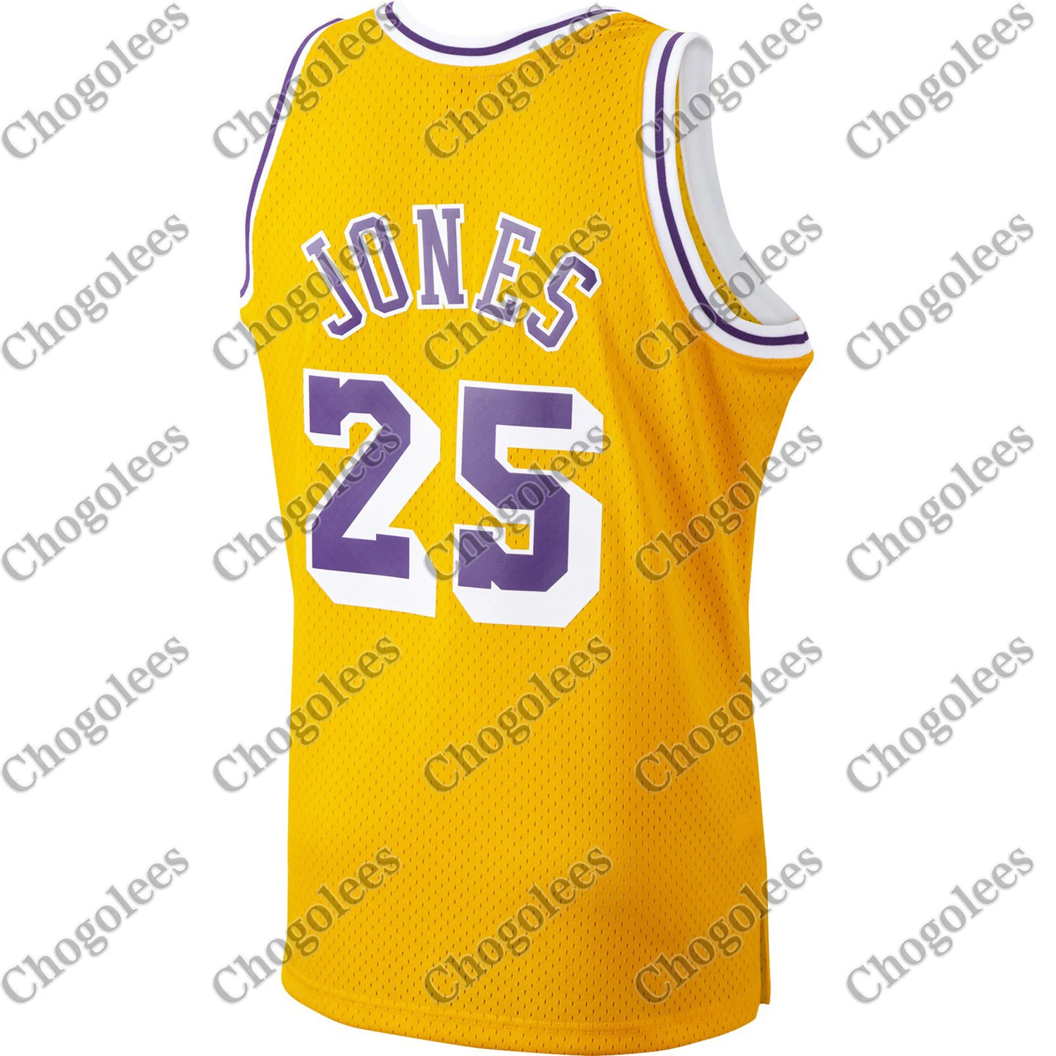 

Men Basketball Jersey Ed Jones Los Angeless Mitchell & Ness 1994-95 Hardwood Classics Swingman Player Jersey Gold