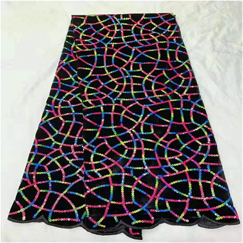 Африканское бархатное кружево свадебное платье 5 ярдов зеленое французское