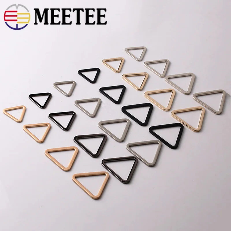 

Meetee 40pcs 18/20/25/30/35/40mm Metal O Ring Buckles Webbing Hook Loop Clasp DIY Bags Strap Hang Buckle Adjust Button Accessory