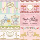 Карусель лошадь детский душ День Рождения фотография фон фотосессия вечеринка Декор Фон фотозона фотография Фотостудия