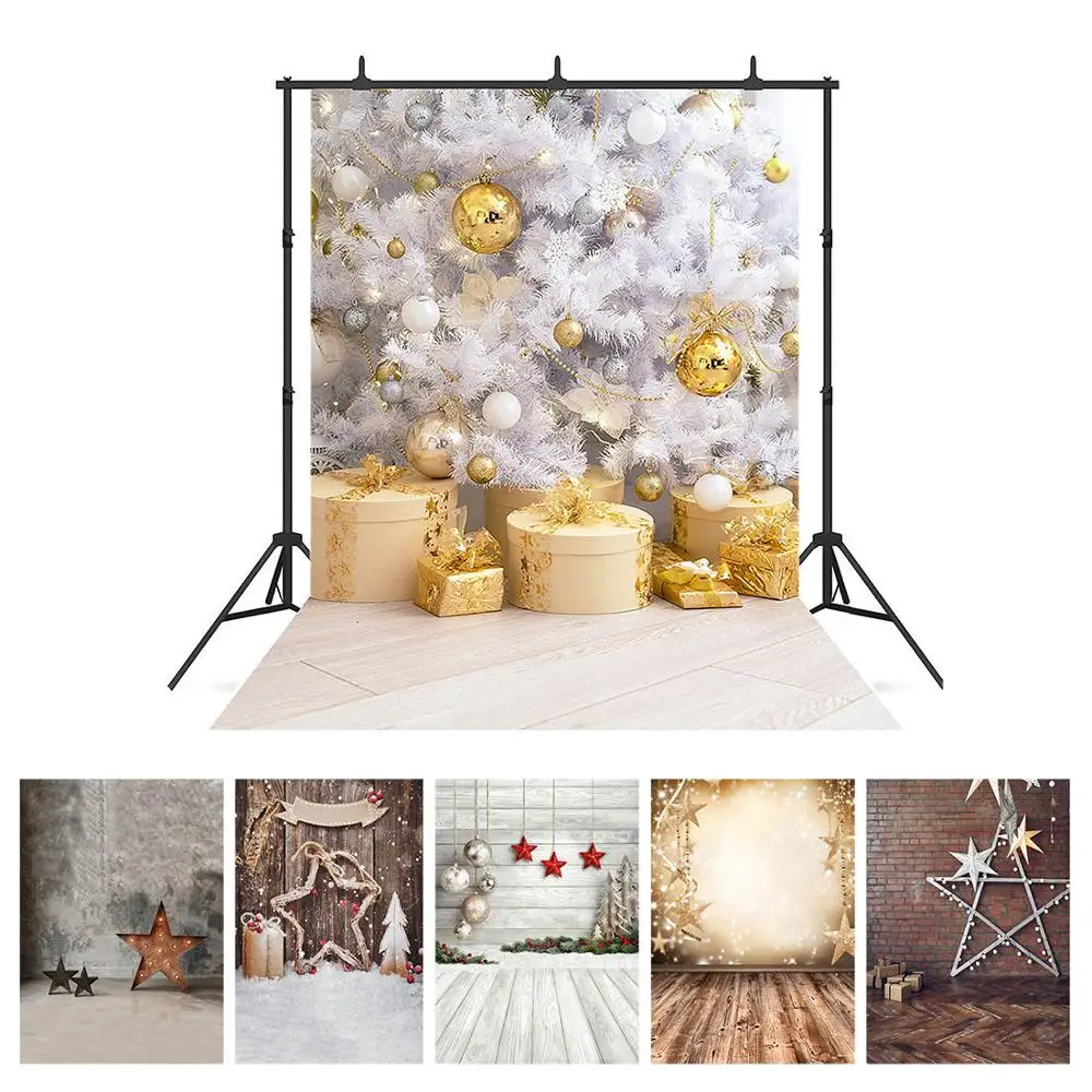 

Christmas Balls Gifts Photo Backdrop Computer Printed Background for Children Baby Family Party Photoshoot Photography Props