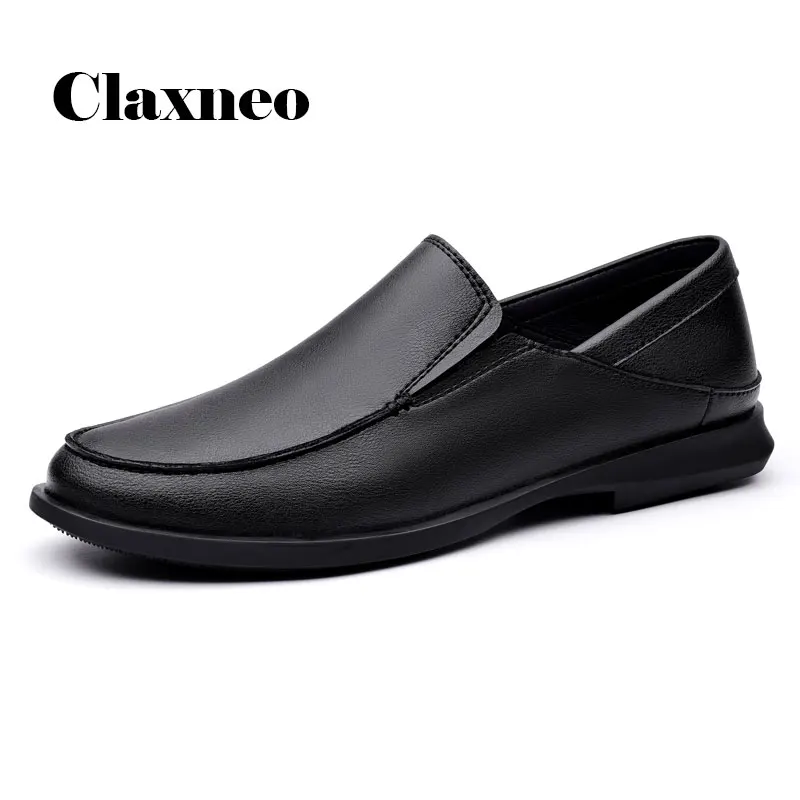

Men Shoes Slip on 2021 Summer Autumn Man social Shoe Genuinie Leather Loafers Breathable White Boat Footwear Luxury High Quality