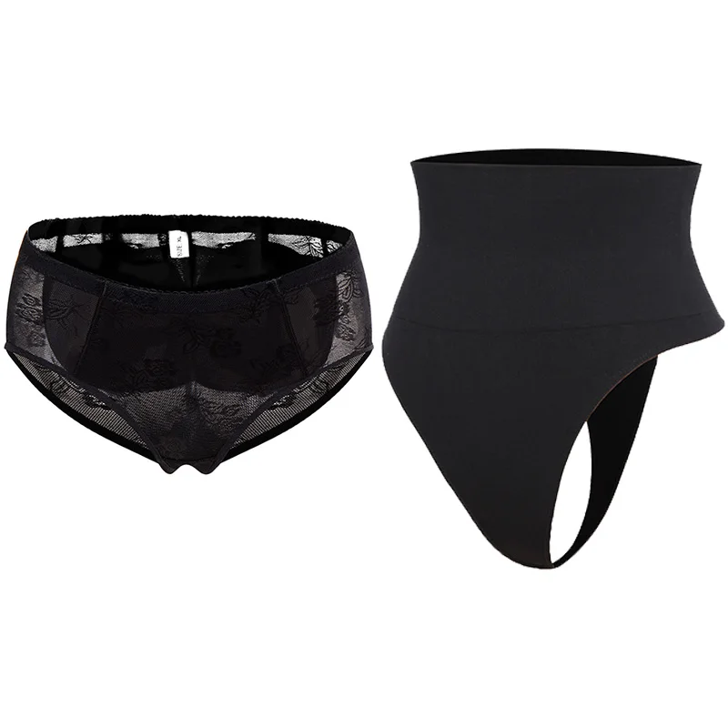 1 Padded and 1 Thong VASLANDA увеличитель бедер ягодиц проложенный Формирователь животик контроль Трусики Нижнее белье Booty Lifter трусы корректирующее белье шорты безопасности под юбкой - Цвет: 1 Padded and 1 Thong