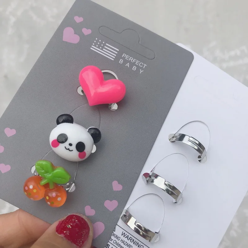 Набор из 3 предметов кольцо принцессы Эльзы и русалки с героями мультфильмов |