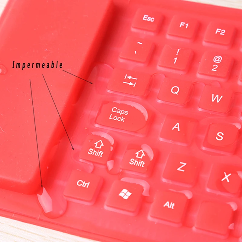 85 клавиш Мягкая силиконовая клавиатура Портативная USB мини Гибкая складная для
