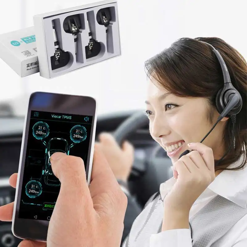 

Универсальный внешний датчик давления в шинах GIORDON TPMS Bluetooth 4,0 с поддержкой телефонов IOS и Android, датчик давления в шинах, простая установка