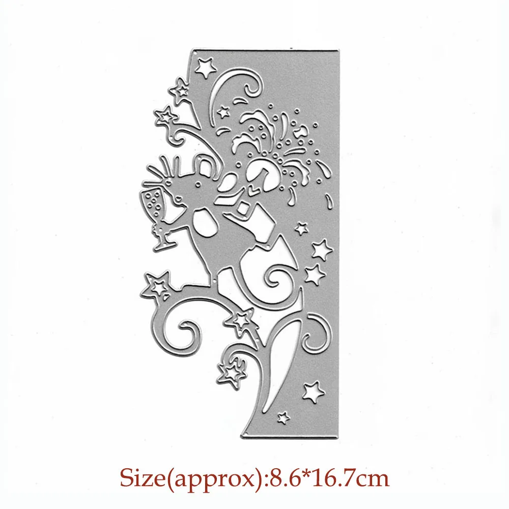 

Cutting Dies Card Making Stencil Cute Mouse Border Scrapbooking DIY Decorative Craft Embossing Dies Mould Paper Cutter New Mold