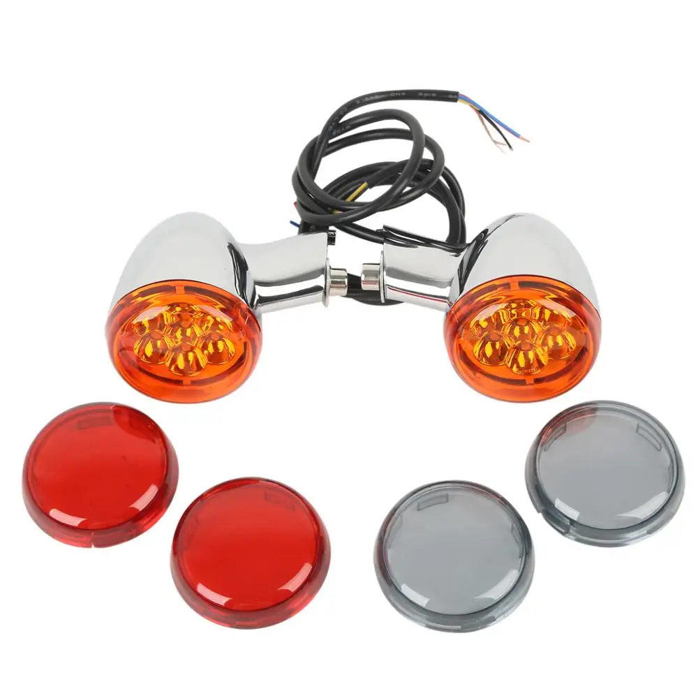 

Motorcycle Rear Amber Turn Signals Lights Bracket For Harley Sportster Xl 883 1200 1992-2019 15