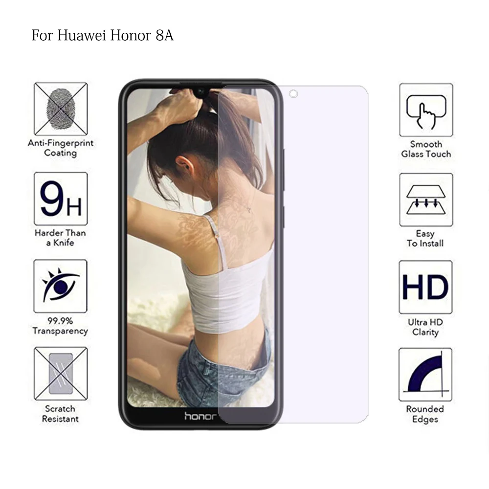 

Закаленное стекло с полным покрытием для Huawei Honor 8A 8C 8X Max, защитная пленка для экрана с полным покрытием, защитное стекло
