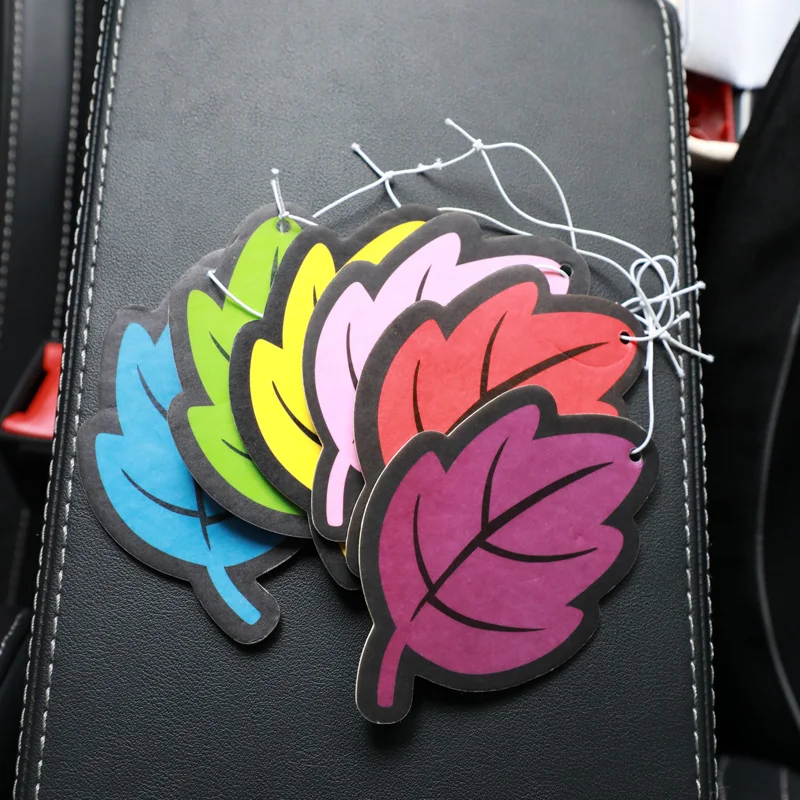 12 шт./лот подвесной автомобильный освежитель воздуха в форме листьев | Автомобили