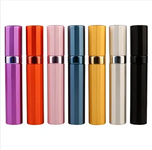 24 x путешествия 8 мл Мини Путешествия Портативный сменный пустой бутылка для парфюмерии с распылителем алюминия спрей парфумные контейнеры
