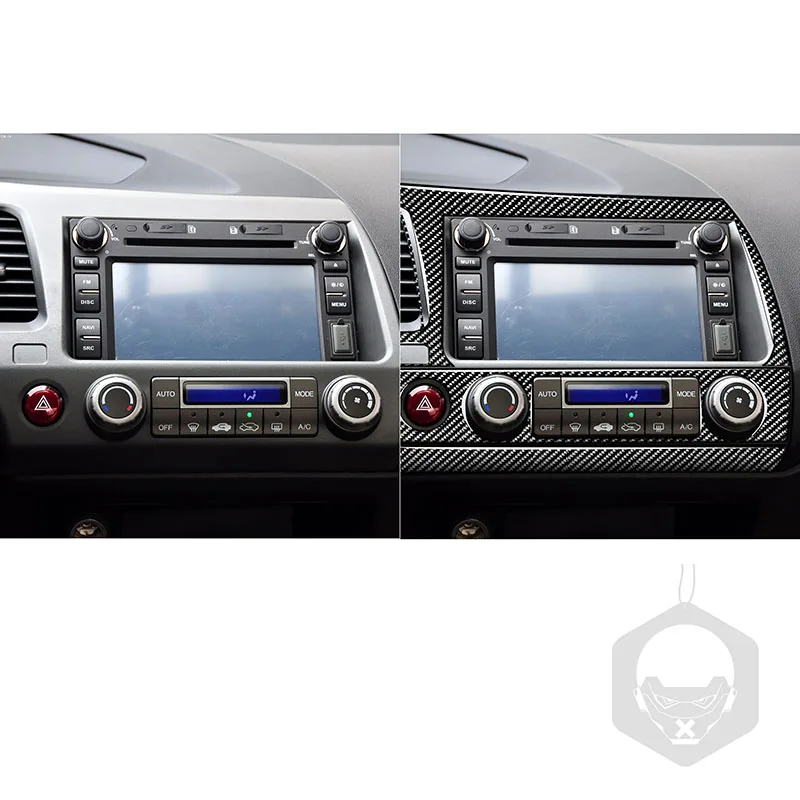 

For Civic 8 Gen 2006-2011 real carbon fiber dashboard decoration kit