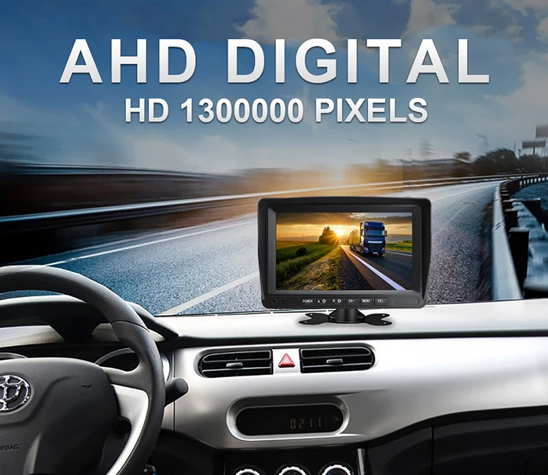 DC 12-36 в TFT lcd HD AHD 1920*1080P автомобиль MP5 автомобиль 4CH DVR видео рекордер монитор для грузовика Ван автобус парковочная камера система