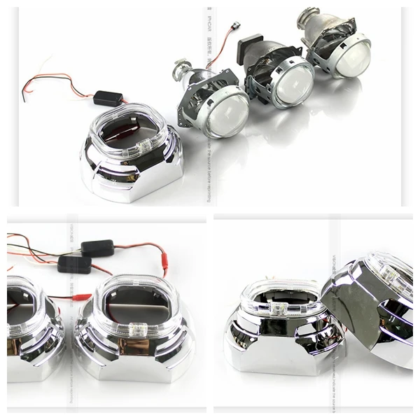 2pcs 3.0 inch LED Angel Eyes DRL Shrouds For Hella/Koito Q5 Lens Bi Xenon Headlight Lenses | Автомобили и мотоциклы
