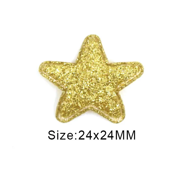 Gold Star 50 шт разноцветные нашивки в виде звезд блестящая ткань аппликации из блесток для одежды/детские заколки для волос "сделай сам" аксессуары - Цвет: Gold Star