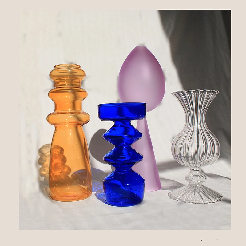 Красивые вазы ваза для цветов на свадьбу стеклянная Скандинавская настольная