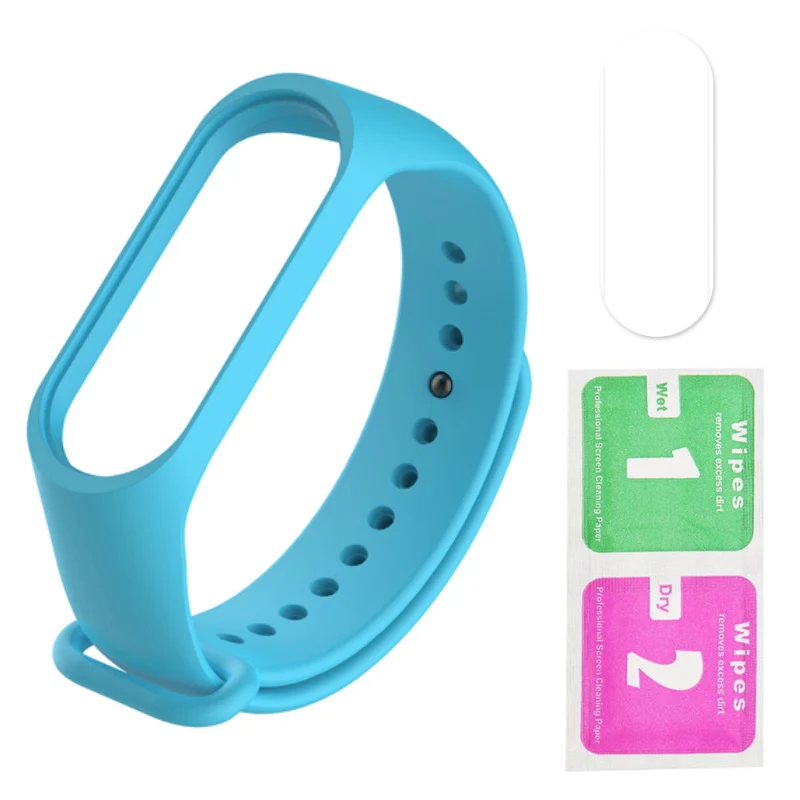 007 Браслет для mi Band 3 и 4 ремешка пленки силиконовый ремешок для часов для Xiao mi браслет Four Xia mi Xao mi Xaiomy - Цвет: 007