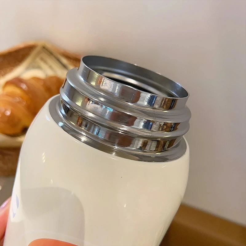 Pаспродажа Детский термос, кружка с соломинкой, вакуумные колбы из нержавеющей стали, Детская Милая термобутылка для воды, Термокружка