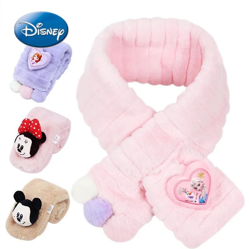 

Демисезонный Детский Теплый шарф с изображением Минни и Микки-Мауса