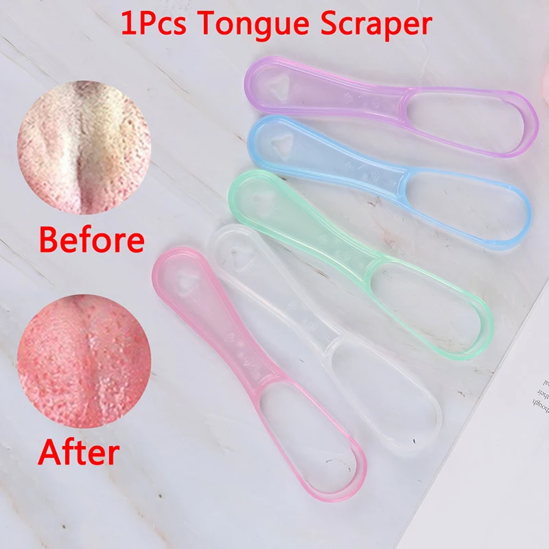 

Hot Sale 1pc Tongue Scraper Cleaner Mouth Hand Scraper Brush Cleaning Dentalcare Oral Hygiene 5 Colors