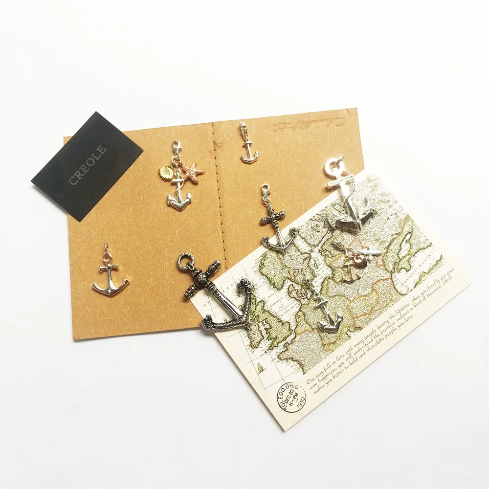 Ожерелье с подвеской в виде черепа якоря веры сердца океана лето 2019 уличные