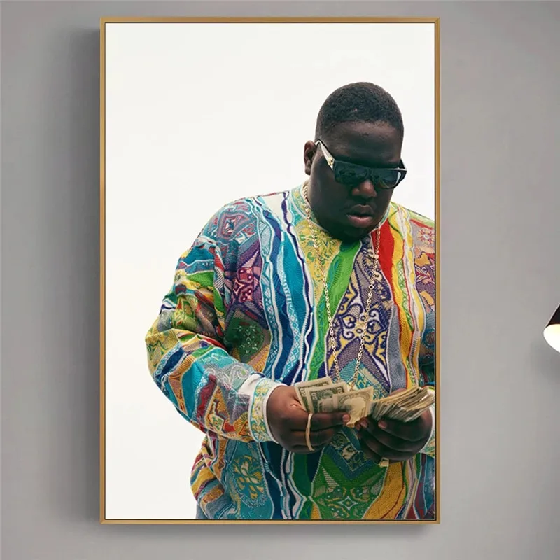 

Biggie Smalls The Notorious B.I.G. Hip-Hop Music Art Portrait Canvas Painting Poster and Prints Wall Art Picture Decoration