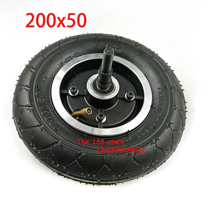 200x50 с барабанным тормозом пневматическое колесо 8 дюймов расширительным для