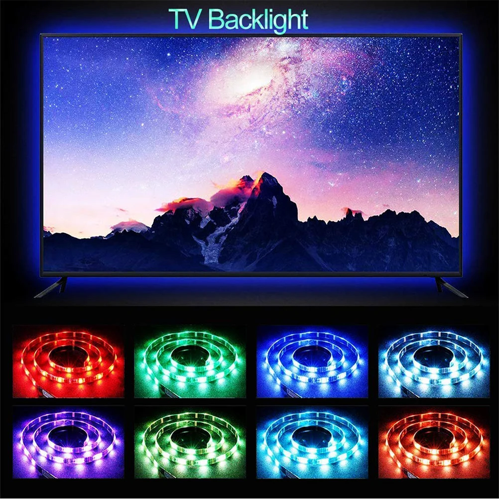 

USB LED Light Strip Bluetooth RGB 5050 TV Back Light Strip Smartphone Application Control For Indoor Decoration LED Light Strip