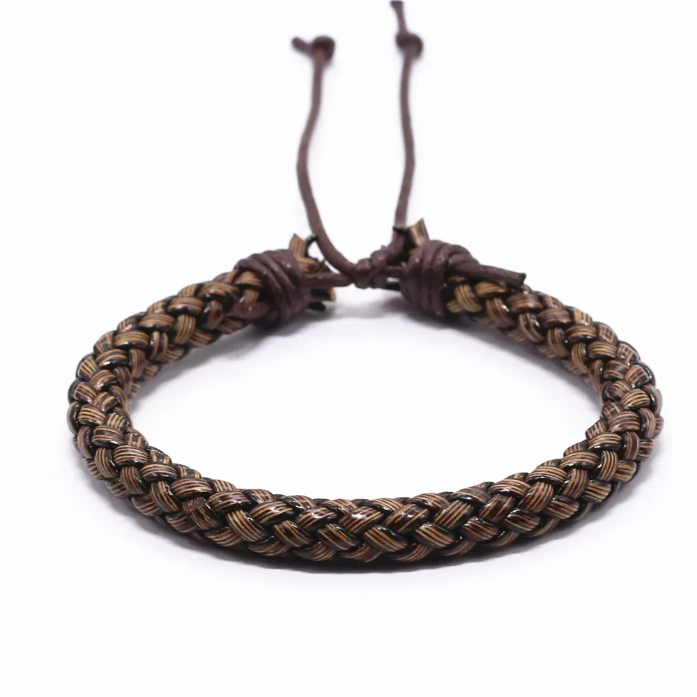 Style 7 Punk Bohemia Leather Bracelet Men Homme Weave Wrap Bracelets for Women Jewellery Accesorios Mujer Pulsera Erkek Bileklik Bijoux - Окраска металла: Style 7