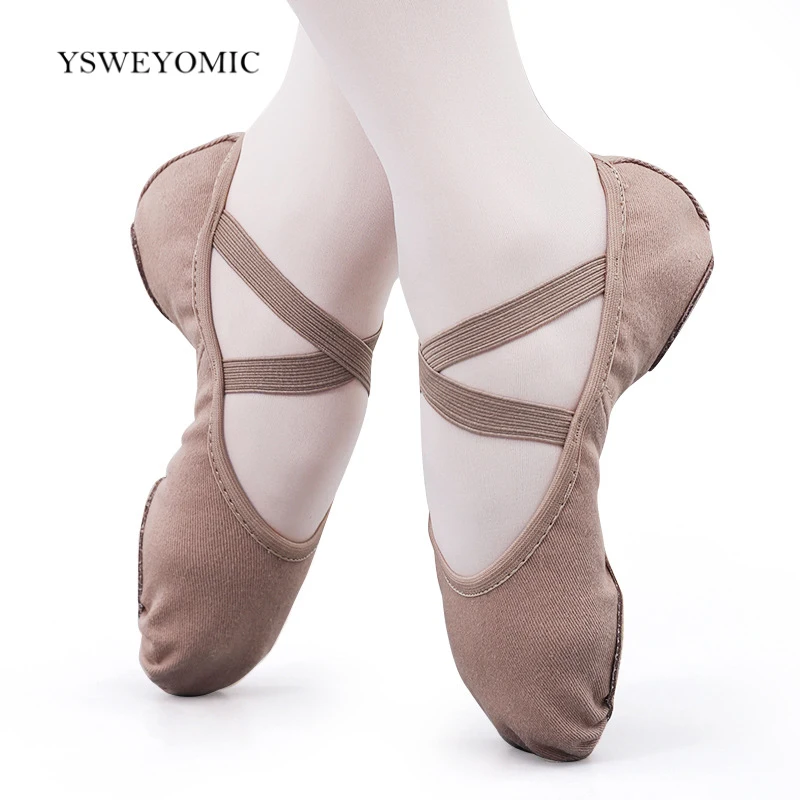 Ballet Shoes Women Dance Slippers Elastic Professional Dancing Shoes Girl Gym Sneakers High Stretch Dance Ballet Shoes Full Size