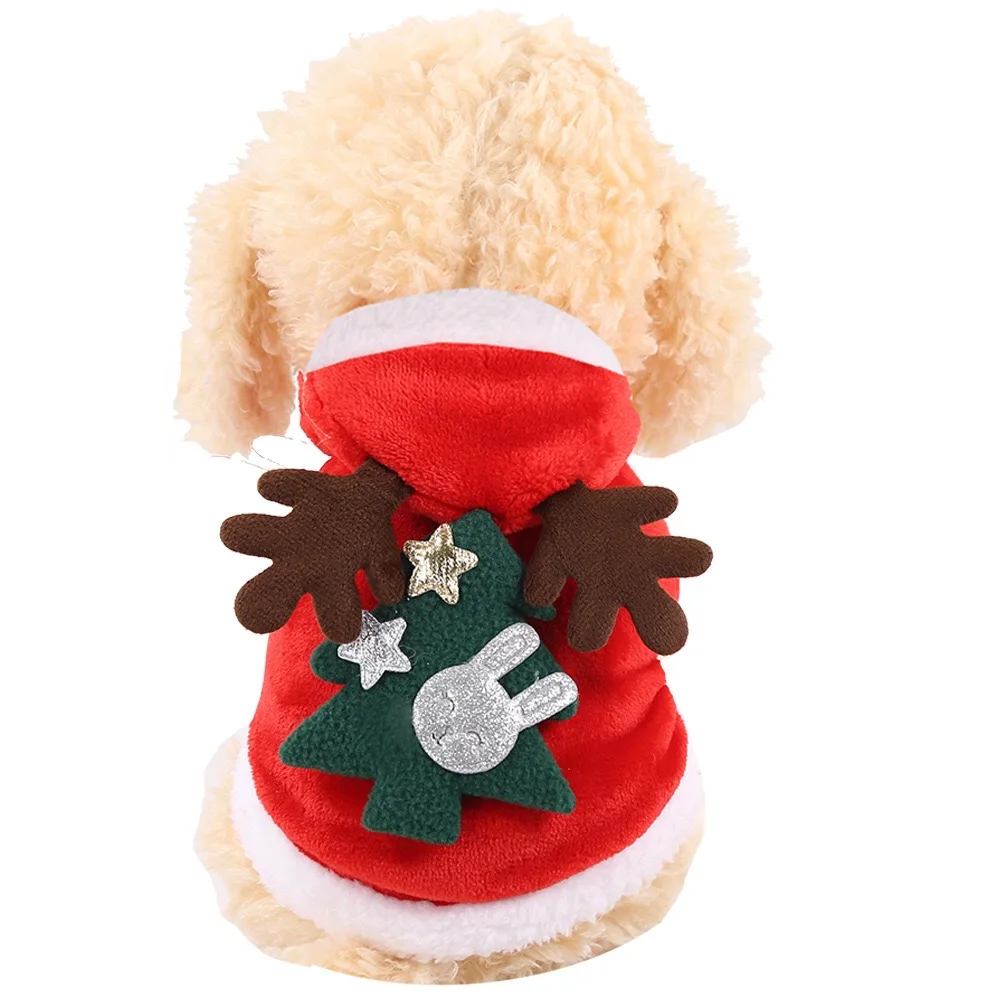 

New Dog Clothing Christmas Jacket Coat Hoodie Sweater Jumpsuit Puppy Winter Warm For Small Large Dogs Cats Pet Clothes Chihuahua
