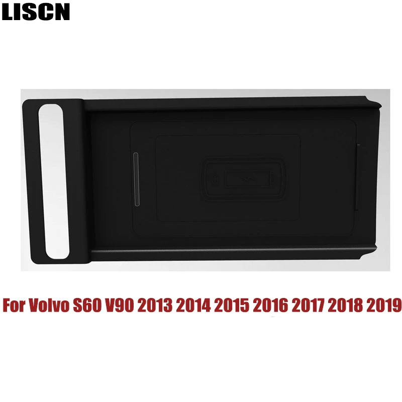 Для Volvo S60 V90 2013 2014 2015 2016 2017 2018 QI Беспроводная зарядка скрытое Беспроводное