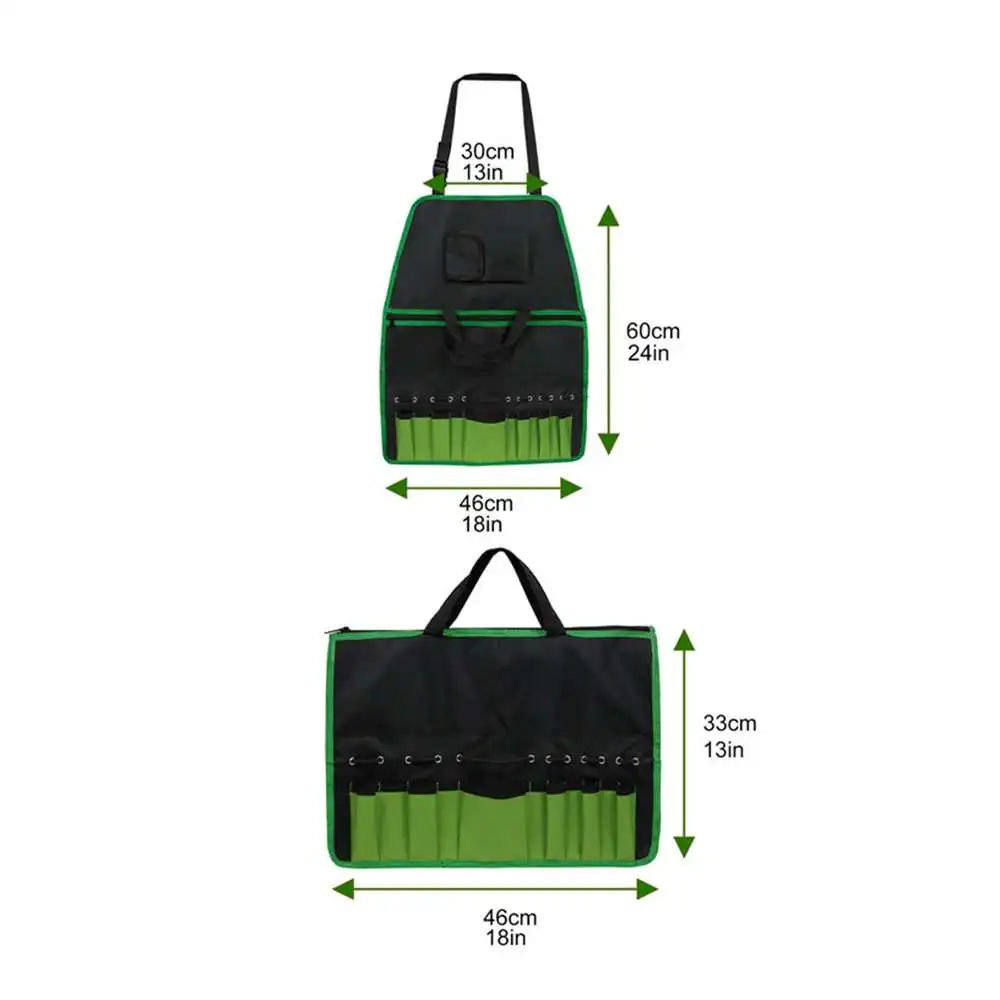 

Men Women Multifunction Adjustable Work Tool Apron with Pockets for Gardening