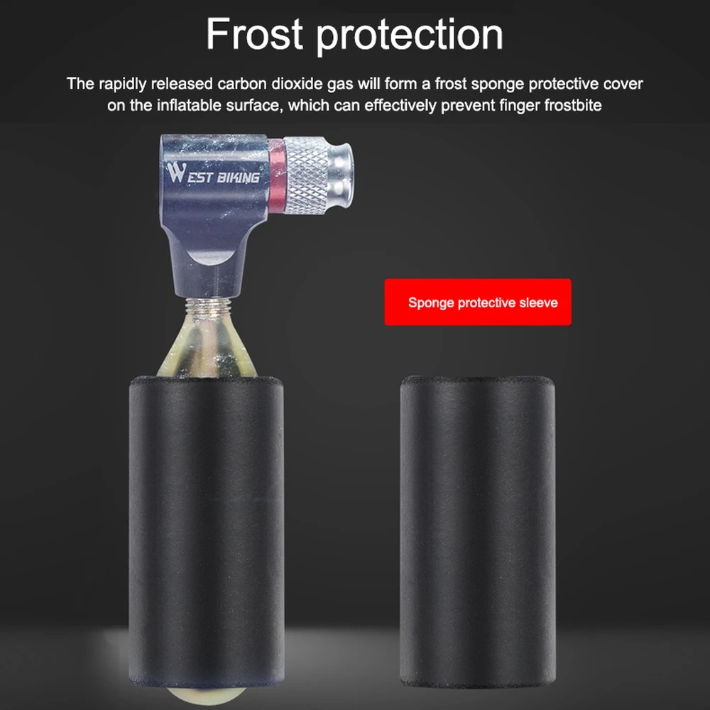 Велосипедный насос WEST BIKING автоматический для горных и дорожных велосипедов CO2 |