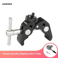 camvate super crab clamp pliers clip with double ended 14 20 male screw for monitorvideo lightflashmicrophonelcd mounting