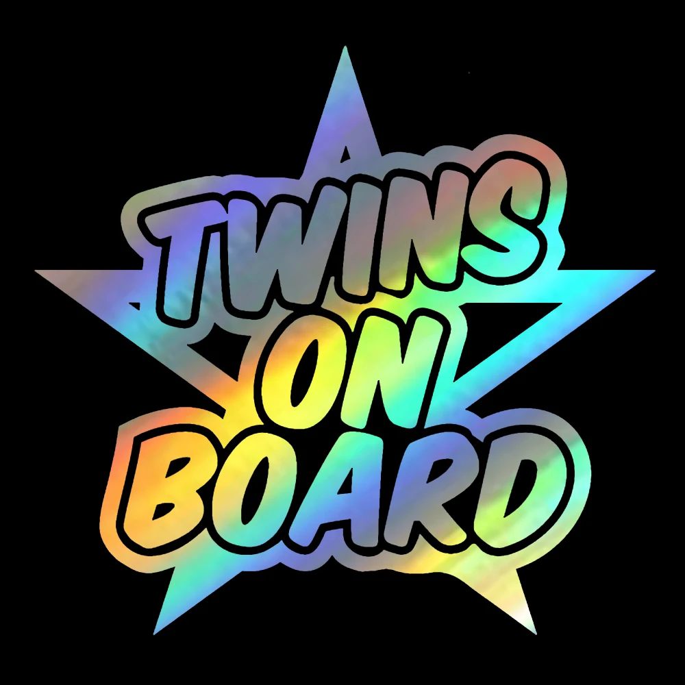 Автомобильная наклейка s Twins на борту защитный знак детский автобус фургон