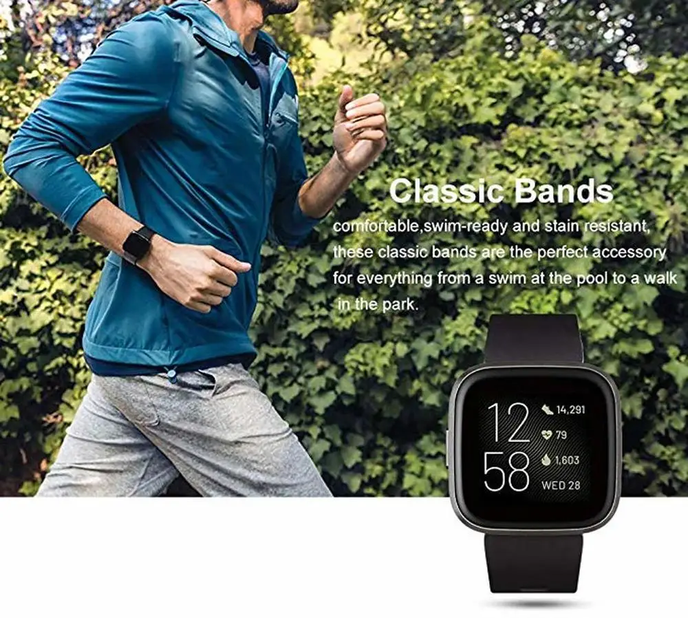 Ремешок для часов Fitbit Versa2 / Versa Lite/Versa мягкий силиконовый сменный Браслет ремешок