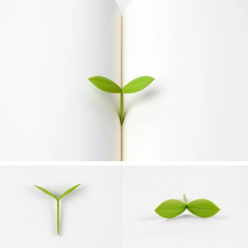 12 шт. креативные маленькие книжные закладки в форме ростков силиконовые бутоны