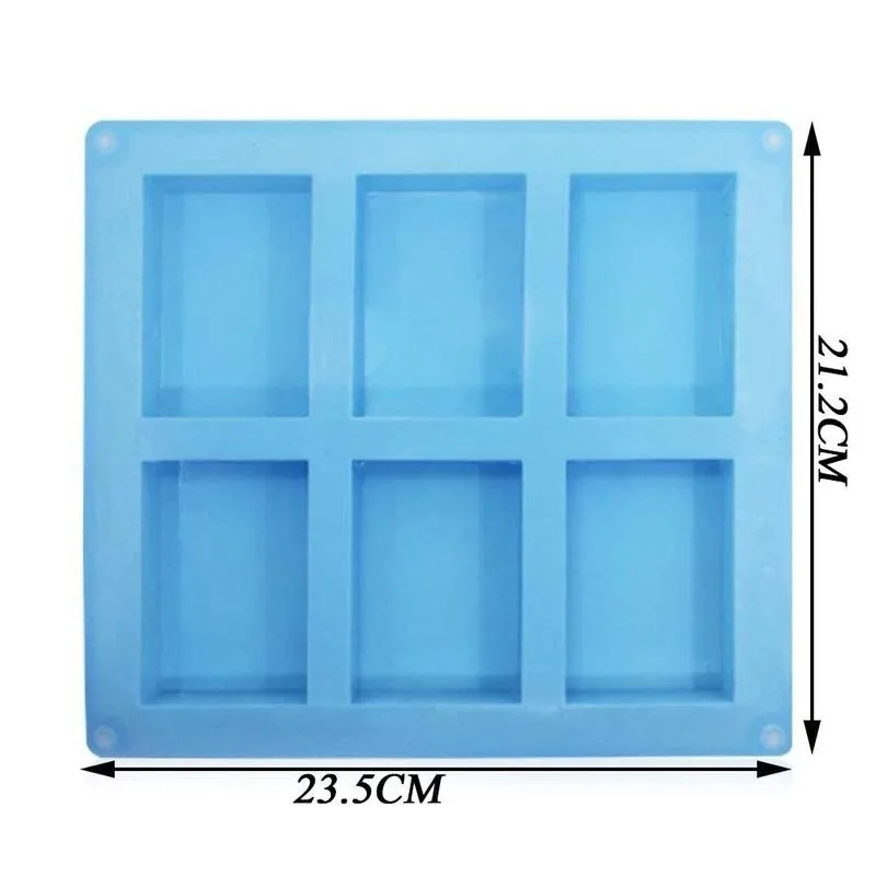 

Rectangular Soap Mould Silicone Craft Diy Homemade Craft Mould Bathroom For Home Grade Soap Mold Cake Silicone Food Soap Ma J1F7