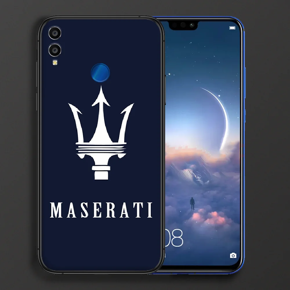 

Maserati Car Logo Phone case For Huawei Honor 6A 7A 7C 8 8A 8X 9 9X 10 10i 20 Lite Pro Play black funda silicone cover pretty