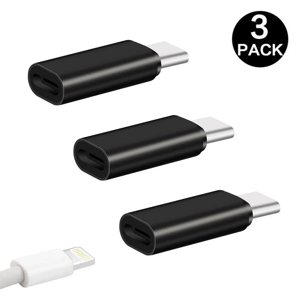 3 шт. металлический адаптер Usb Type C на Lightning для Samsung Galaxy S9 S10 S20 Plus IPhone 11 Pro Max X 7